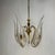 Gold Large Brass and Murano Glass Leaves Chandelier, Italy, 1980s For Sale - Image 8 of 11