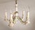 Beige Vintage Hand-Shaped Gilded Five-Light Porcelain Chandelier from Capodimonte, 1940s For Sale - Image 8 of 18