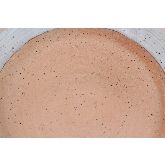1970s Studio Pottery Serving Platter With Center Bowl For Sale - Image 13 of 13