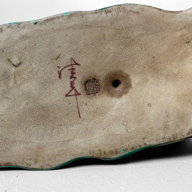 Mid-Century Modern Kutani-Yaki Three Wise Monkeys Sculpture by Nukagawa Kiyoshi, Japan, 1960s For Sale - Image 3 of 18