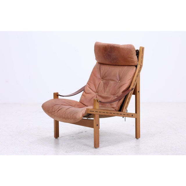 Vintage Hunter Chair in Leather by Torbjørn Afdal, 1960s For Sale - Image 17 of 18