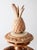 Mid-Century Modern Vintage Mid-Century Carved Wood Tiered Lazy Susan With Pineapple Finial For Sale - Image 3 of 17