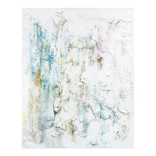 Defy - Textural Contemporary Abstract Minimalist Painting Original Artwork by Le BohemianMuse For Sale