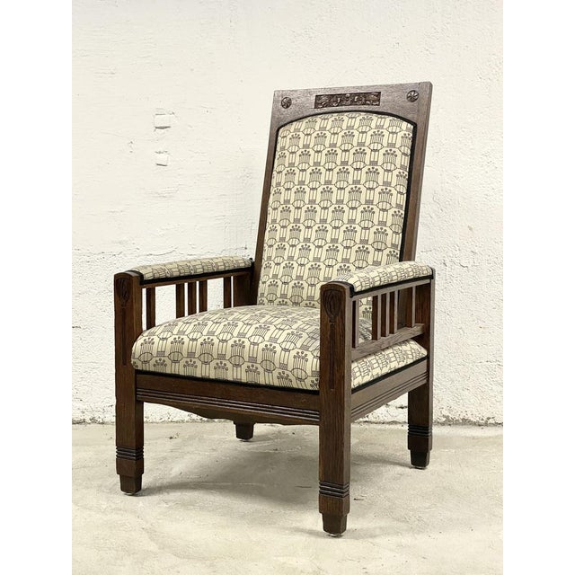Art Nouveau Armchair with Adjustable Backrest, 1890s For Sale - Image 12 of 12