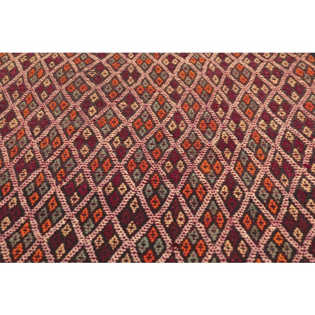 Mid 20th Century Vintage Taznakht Moroccan Kilim Rug, 02'04 X 50'08 For Sale - Image 5 of 10
