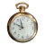 Vintage Brass Pocket Watch Style Electric Plug in Wall Clock For Sale