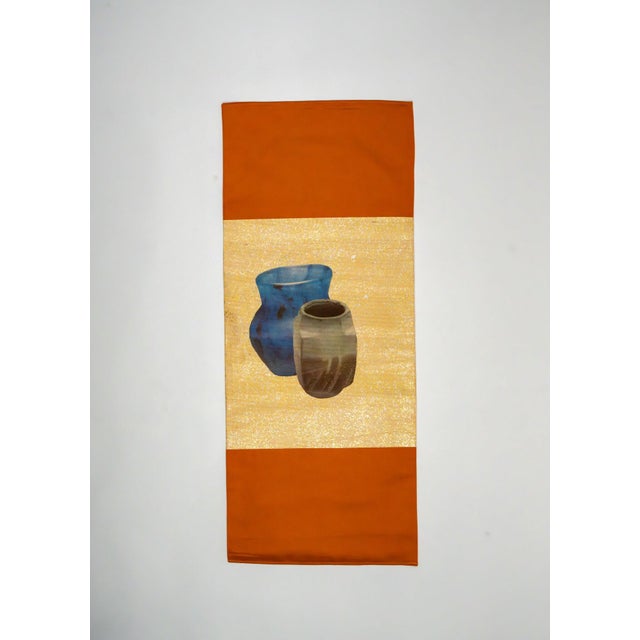Persimmon. Two vessels. Gold dust. Painted in the spirit of the folk atelier. The Artisan's Harmony is mounted from a...