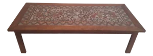 Hand-Painted Ceramic Coffee Table from Paterna Majolica d'Art, 1970s
