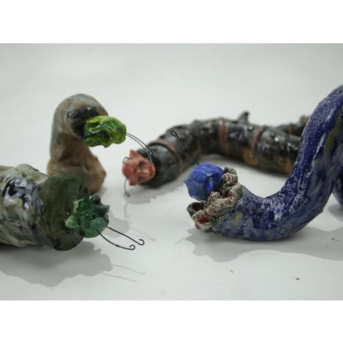 Ceramic Óscar Aldonza Torres, Organic Hybrid Sculpture of Human Insect Figure, 2026, Ceramic For Sale - Image 7 of 9