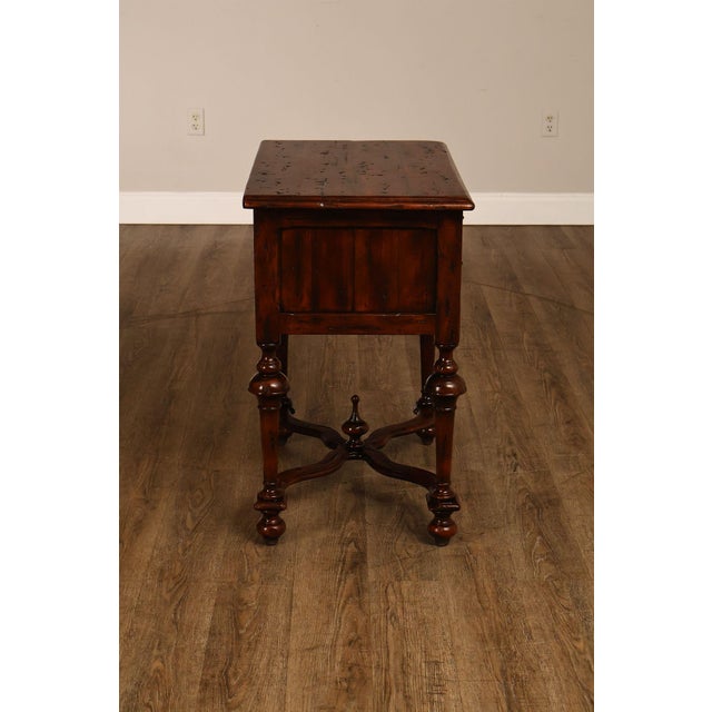 Theodore Alexander Castle Bromwich Antiqued Wood Lowboy End Table For Sale - Image 16 of 18