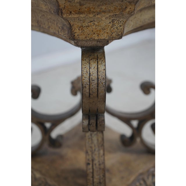 Round Beveled Glass Top European Style Dining Center Table For Sale In Philadelphia - Image 6 of 12