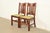 Stickley Brothers Style Antique Mission Oak Arts & Crafts Side Chairs or Dining Chairs, Pair For Sale - Image 13 of 13