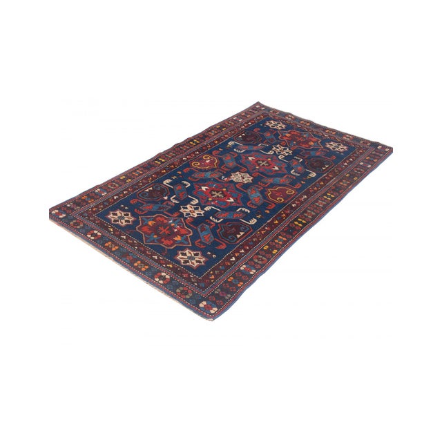 Antique Caucasian Wool Rug - 3`8" X 6`4" For Sale - Image 4 of 6