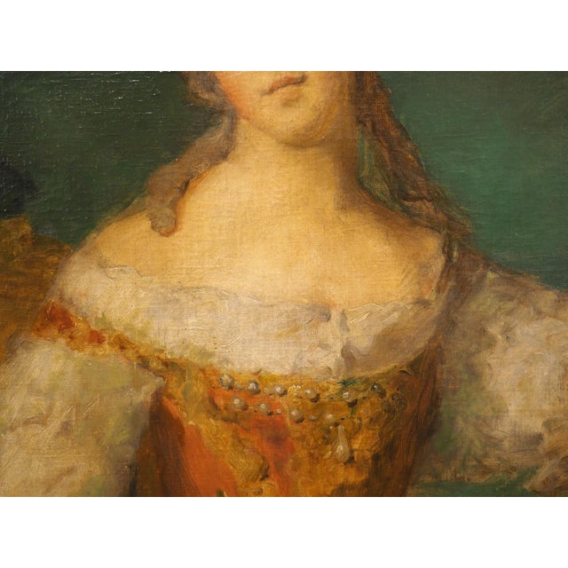 19th Century French Overdoor Painting, the Cellist For Sale - Image 12 of 12