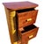 Wood 1930s Restored Paul Frankl Style Stacked Rattan & Mahogany Petite Chest of 4 Drawers For Sale - Image 7 of 8