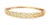 Art Deco Late 20th Century 14K Mildred Rose Pink Gold Diamond Bangle Bracelet Estate For Sale - Image 3 of 3