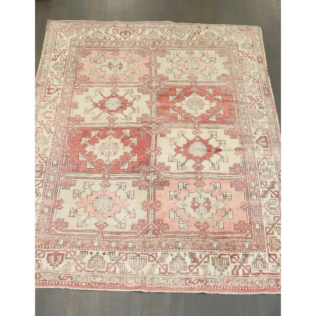 Textile Vintage Zabihi Collection Turkish Anatolian Square Rug - 5'11" x 7'10" For Sale - Image 7 of 7