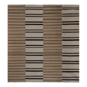 Mid-20th Century Handmade Turkish Flatweave Kilim Gallery Rug 9'2'' X 10'2''