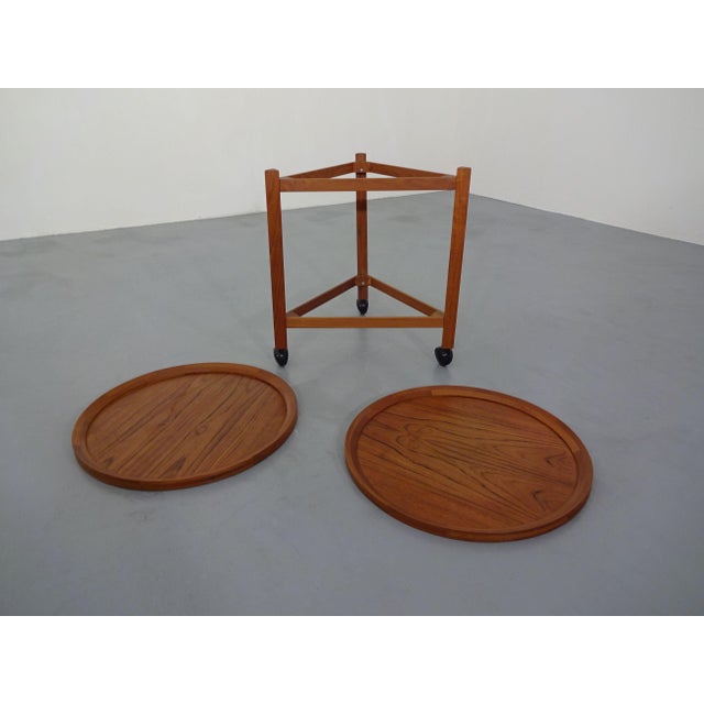 Wood Vintage Teak Serving Trolley from Sika Møbler, Denmark, 1960s For Sale - Image 7 of 16