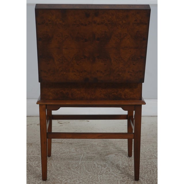 Burl Wood Lidded Box on Stand For Sale - Image 13 of 16