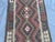 Vintage Afghan Handmade Kilim Runner Rug | 2'5"x5'8" Ft Geometric Tribal Wool Carpet For Sale - Image 6 of 7