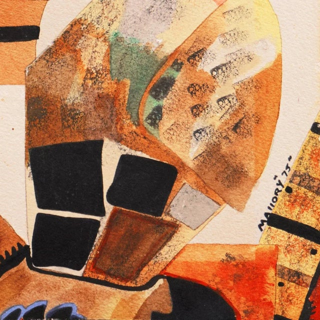 Signed lower right, 'Mallory' for Ronald Mallory (American, 1932-2021) and dated 1975. A substantial figural work in...