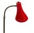 Brass Reading Lamp with Red Cone and Handle, 1950s For Sale - Image 4 of 17
