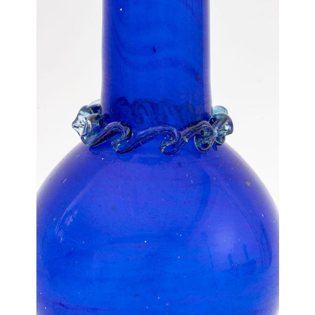 Murano Cobalt Blue Art Glass Articles, 4 For Sale - Image 4 of 12