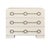 Wood Matthew Izzo Home Roderick Antique White Matte Lacquer Three Drawer Chest With Brass Accents For Sale - Image 7 of 7