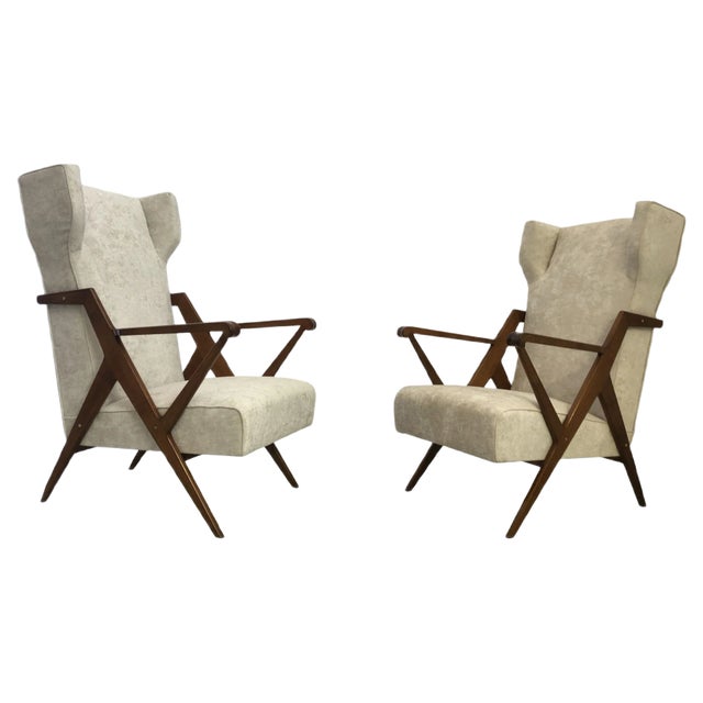 Set of BBPR Lounge Chairs by Gianluigi Banfi, Lodovico Belgiojoso, Enrico Peressutti & Ernesto Nathan Rogers, 1950s For Sale