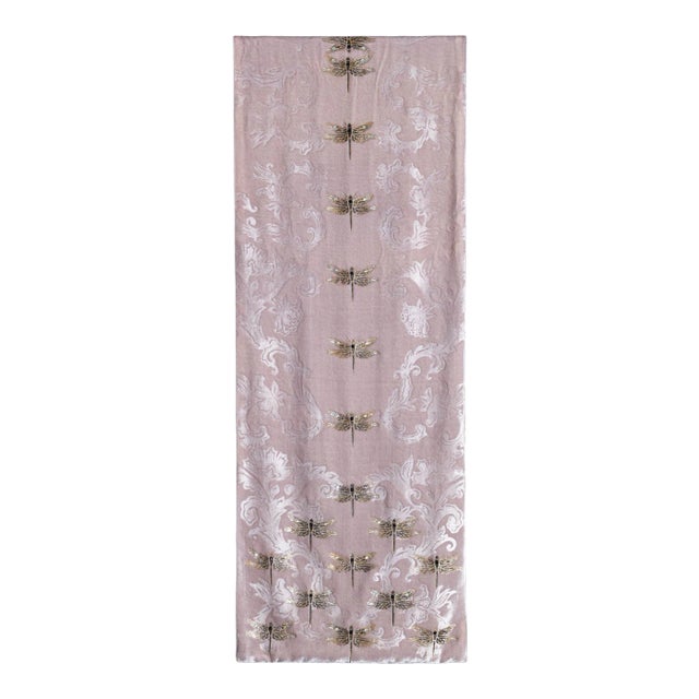 Dragonfly Silk Velvet Throw For Sale