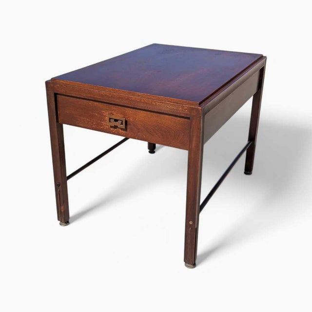 Crown City Table Co. Mid-Century Modern Wood Nightstand / End Table For Sale In Los Angeles - Image 6 of 18