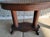 Antique Oval Library Table Tiger Oak With Column Base Circa. 1890 For Sale - Image 13 of 13
