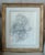 Marion Greenwood Pencil Drawing in Carved Gilt Wood Frame For Sale - Image 4 of 7