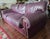 Animal Skin Late 20th Century Robinson & Robinson Classic Worn Top Grain Leather Three Seat Sofa For Sale - Image 7 of 9
