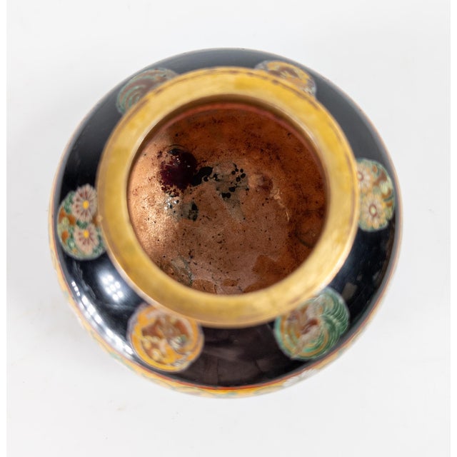 Early 20th Century Japanese Cloisonne Enamel Covered Urn Attr: Honda Yosaburo For Sale - Image 17 of 17