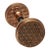 Hollow Basket Weave Brass Royal Door Knobs For Sale