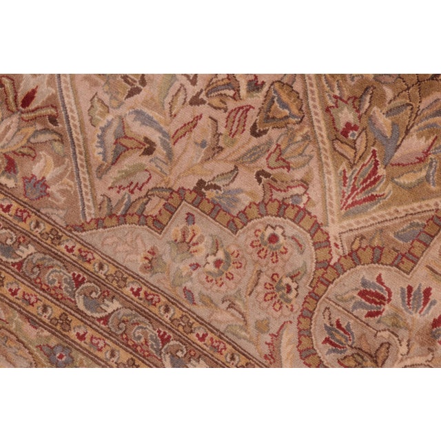 Elegant Gulab Pak-Persian Gold/Green Wool Rug - 8'2'' X 9'11'' For Sale In New York - Image 6 of 9