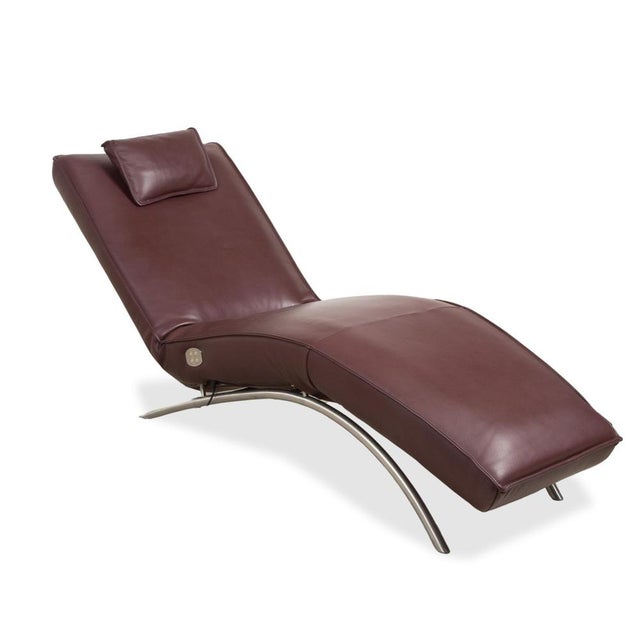 Modern Burgundy Jonas Lounger with Electric Relaxation Function from Koinor For Sale - Image 3 of 18