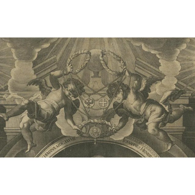 Copper Kilian, Portrait of Johannes Henisius, Augsburg, 1638, Print For Sale - Image 8 of 10