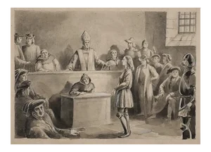 Trial, Ink and Watercolor, 19th Century