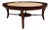 Maracanã Coffee Table in Rosewood & Travertine, Giuseppe Scapinelli, 1950s For Sale