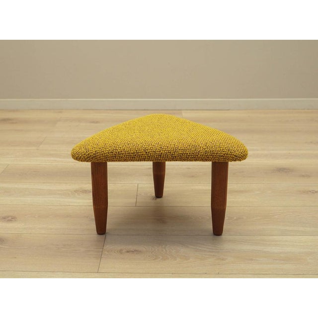 Vintage Danish Mustard Ottoman, 1990s, in Good conditions. Designed 1990 to 1999
