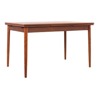 Mid-Century Danish Teak Extendable Dining Table, 1960s For Sale