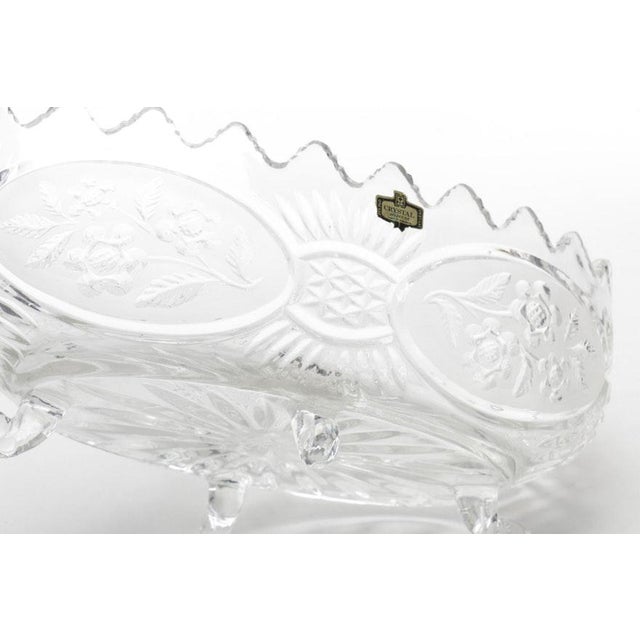 Zajecar Crystal Footed Bowl For Sale In New York - Image 6 of 7