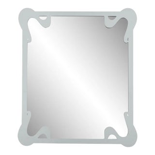 Fleur Home Carnival St. Roch Rectangle Mirror in Pelican Gray, 30x40 For Sale