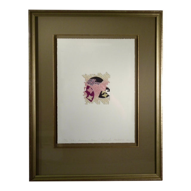 Hiroshi Murata Autumn Fans 1982 Reproduction Print For Sale