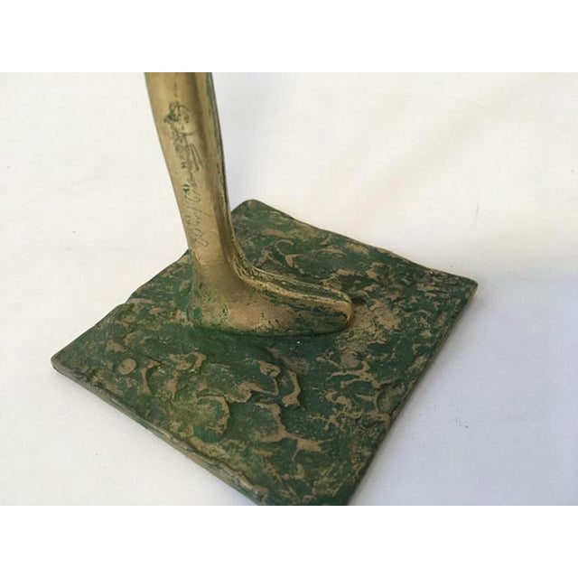 Gold Marisa Ruberti, Postmodern Abstract Figurative Sculpture, 1980, Bronze For Sale - Image 8 of 17