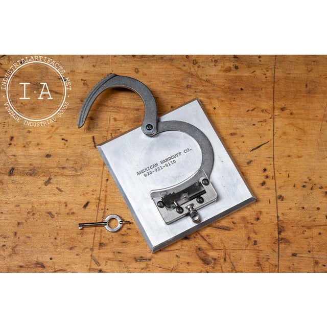 Vintage Handcuff Cutaway Demonstration Model by American Handcuff Co. For Sale - Image 4 of 7
