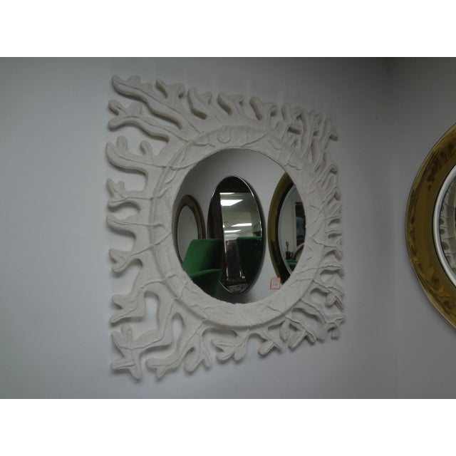 Late 20th Century Vintage French Serge Roche Inspired Plaster Mirror For Sale - Image 5 of 7